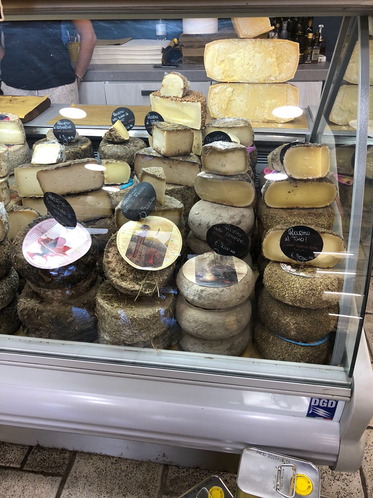 Rustic Toscana cheese shop Siena